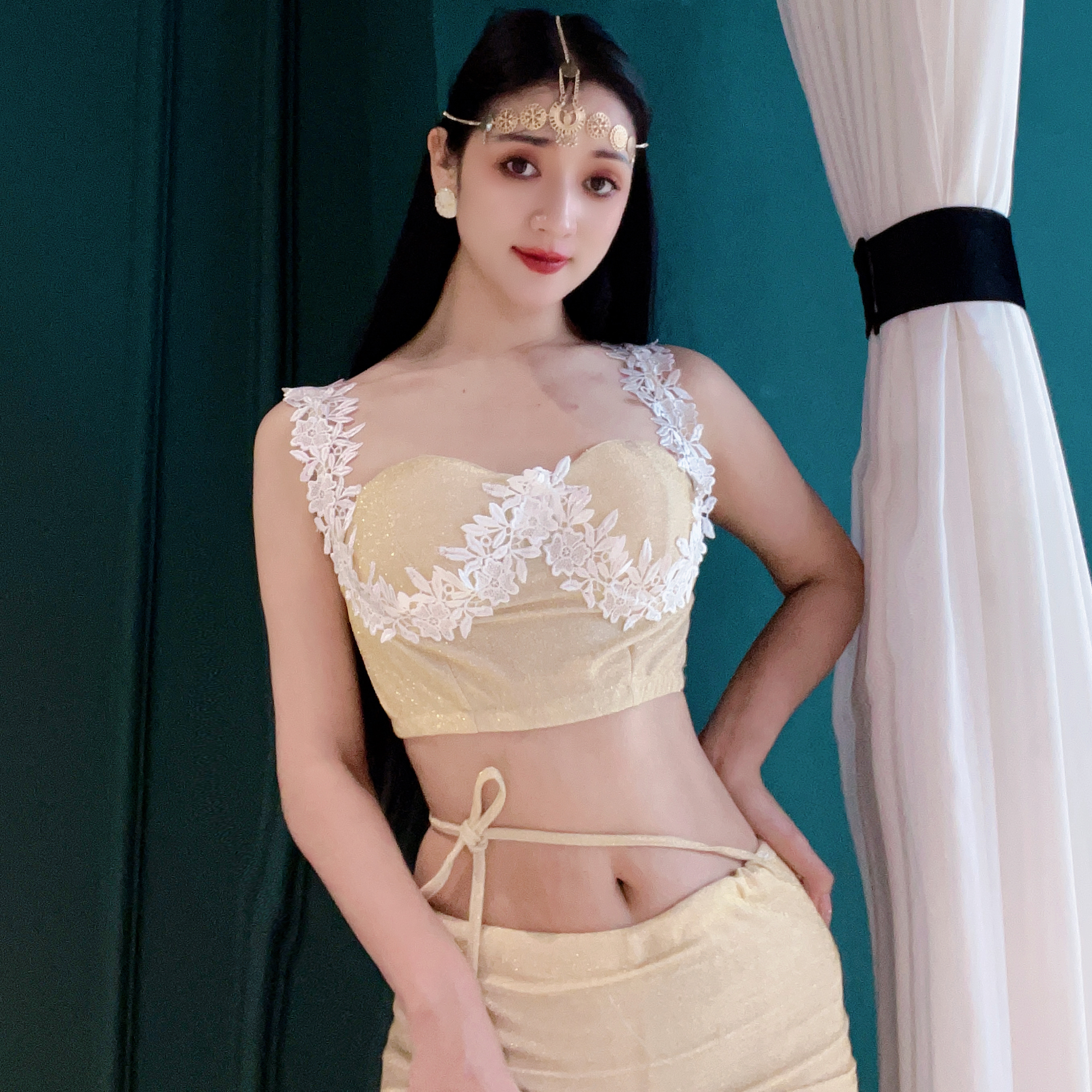 悦梦风璐肚皮舞服装2024新款东方舞蹈服初学者练功演出表演出服女