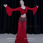 演出套装 悦梦风璐肚皮舞新款 高级大码 显瘦表演服练功服仙女气质