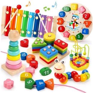 Montessori Educational Toys for Kids Wooden Baby Developmen