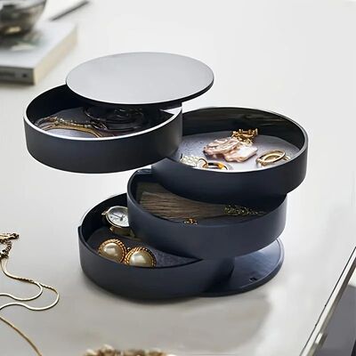 Multi-Layer Desktop Organizer with Lid - Perfect for Jewelry