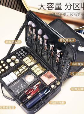 Women Professional Suitcase Makeup Box Make Up Cosmetic Bag