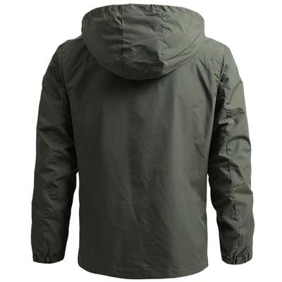 Windbreaker Men Tactical Jacket Waterproof Outdoor Hooded Co