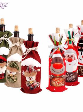 FengRise Christmas Decorations for Home Santa Claus Wine Bot