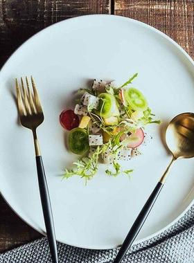 dinner plates ceramic steak plate dishes 西餐盘 western food