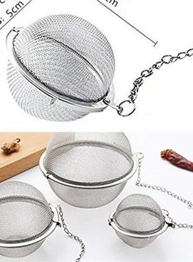 Mesh Tea Ball Infuser Strainers不锈钢茶球过滤网球器煲汤料包