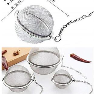 Mesh Tea Ball Infuser Strainers不锈钢茶球过滤网球器煲汤料包
