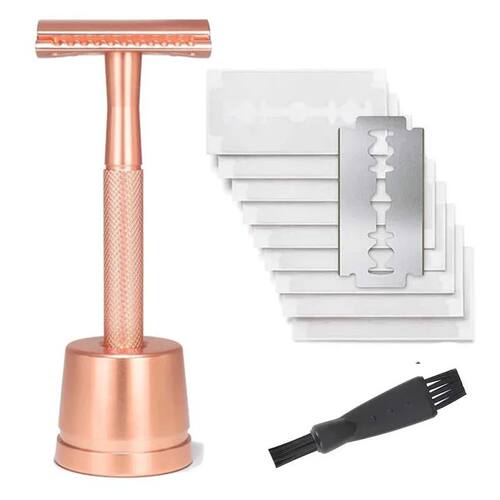 Stainless Steel Double Edge Safety Shaving Razor Men Metal R