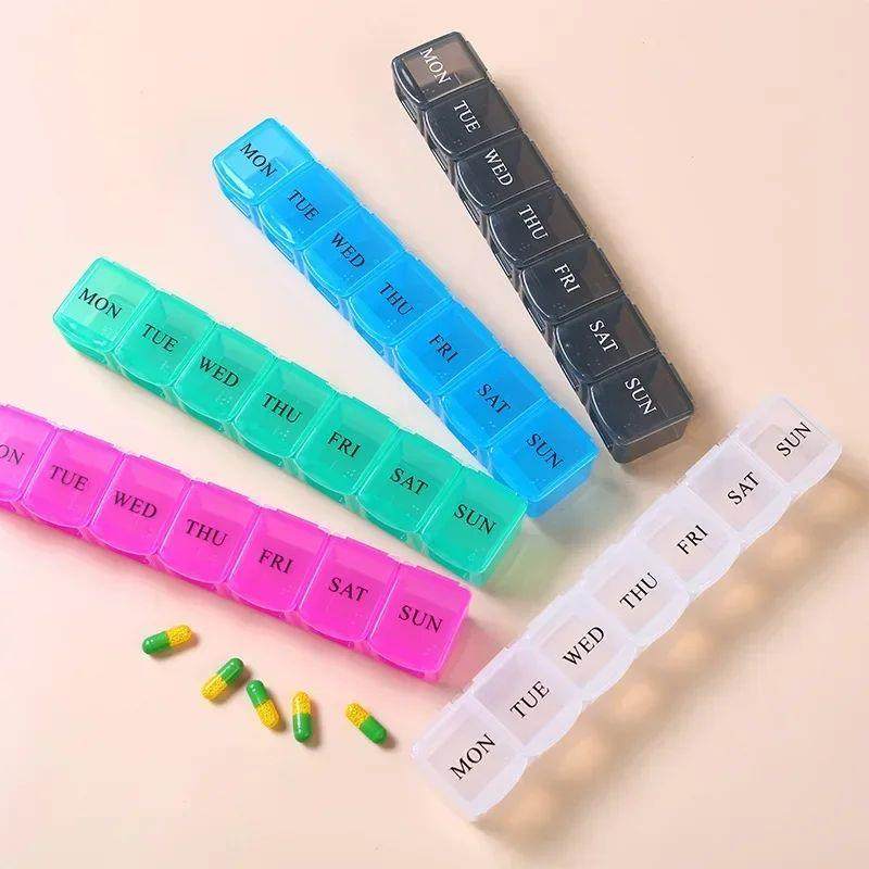 New Weekly Portable Travel Pill Cases Box 7 Days Organizer 7