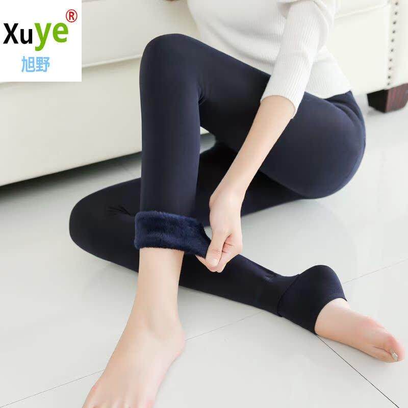 women winter thick wrm therml fleece leggings sexy pnts女