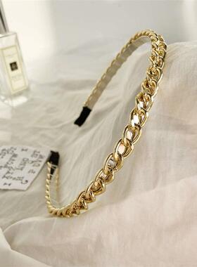 New headband retro Hair band simple gold hairpin 头发箍发卡