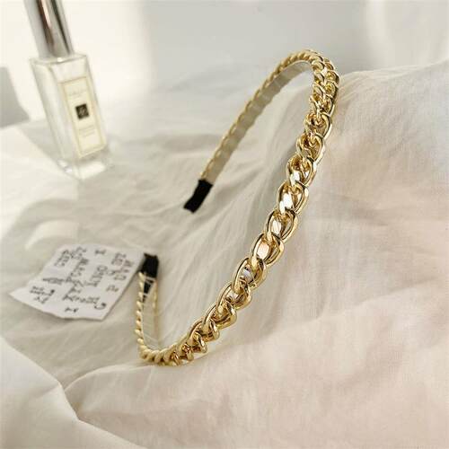 New headband retro Hair band simple gold hairpin 头发箍发卡
