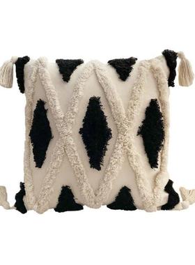 Morocco Tufted tassel sofa pillow cushion cover摩洛哥抱枕套