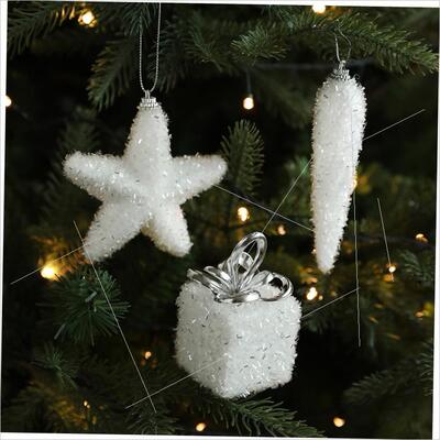 Christmas white foam betrothal bag pendant圣诞树挂件