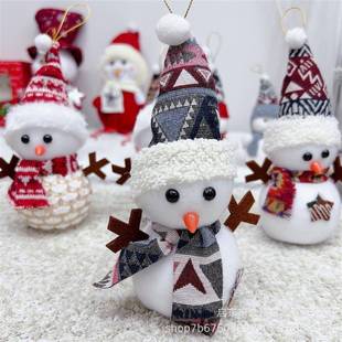 Doll Plush hat christmastree ornament Snowman Christmas