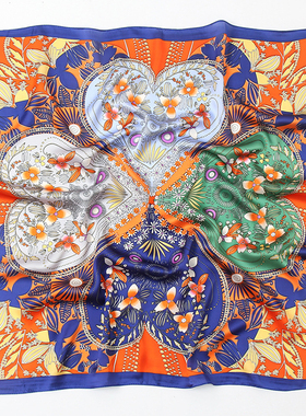 Handkerchief Women's Scarf Satin Animal Print Leopard Hair S