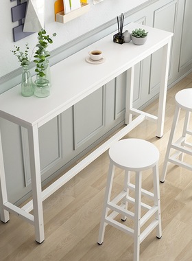 Bar counter high desk dining breakfast table workbench stool