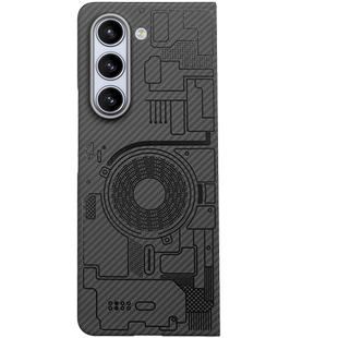 Pinkson适用三星zFold6手机壳超薄Z Fold5保护套凯夫拉芳纶碳纤维全包W24磨砂硬壳五新款商务高档折叠轻男士