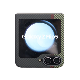 Pinkson适用三星Z Flip5手机壳zflip6保护套w23 Flip4凯夫拉芳纶翻盖全包男外壳防摔商务超薄碳纤维磨砂折叠