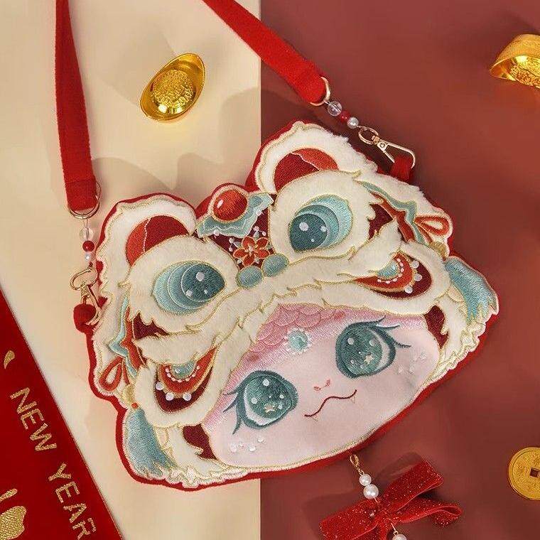 金蛇贺岁原创古风刺绣新年包包