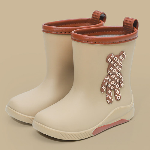 可爱卡通小熊儿童防滑水鞋