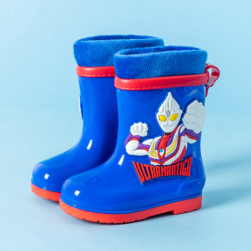 迪迦奥特曼男童雨靴防滑