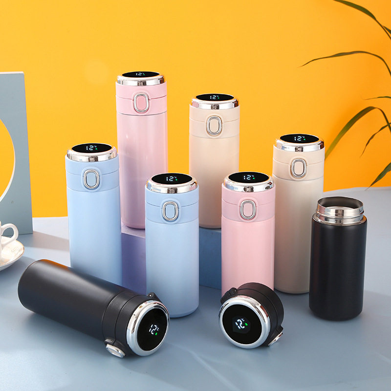 简约304不锈钢豌豆杯 可定logo真空弹跳杯 随身保温杯礼品杯子