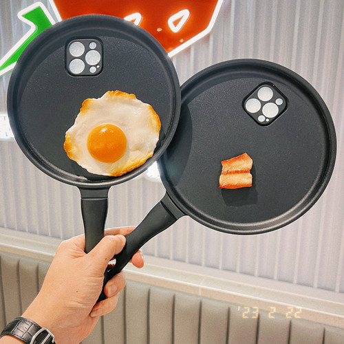 苹果14Promax恶搞平底锅手机壳