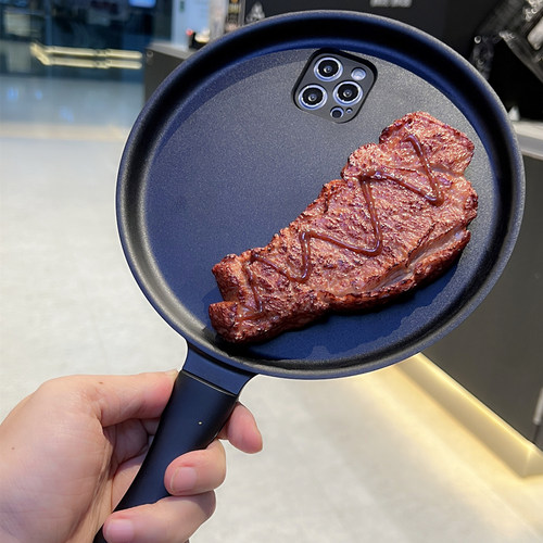 三星S23Ultra牛排平底锅手机壳