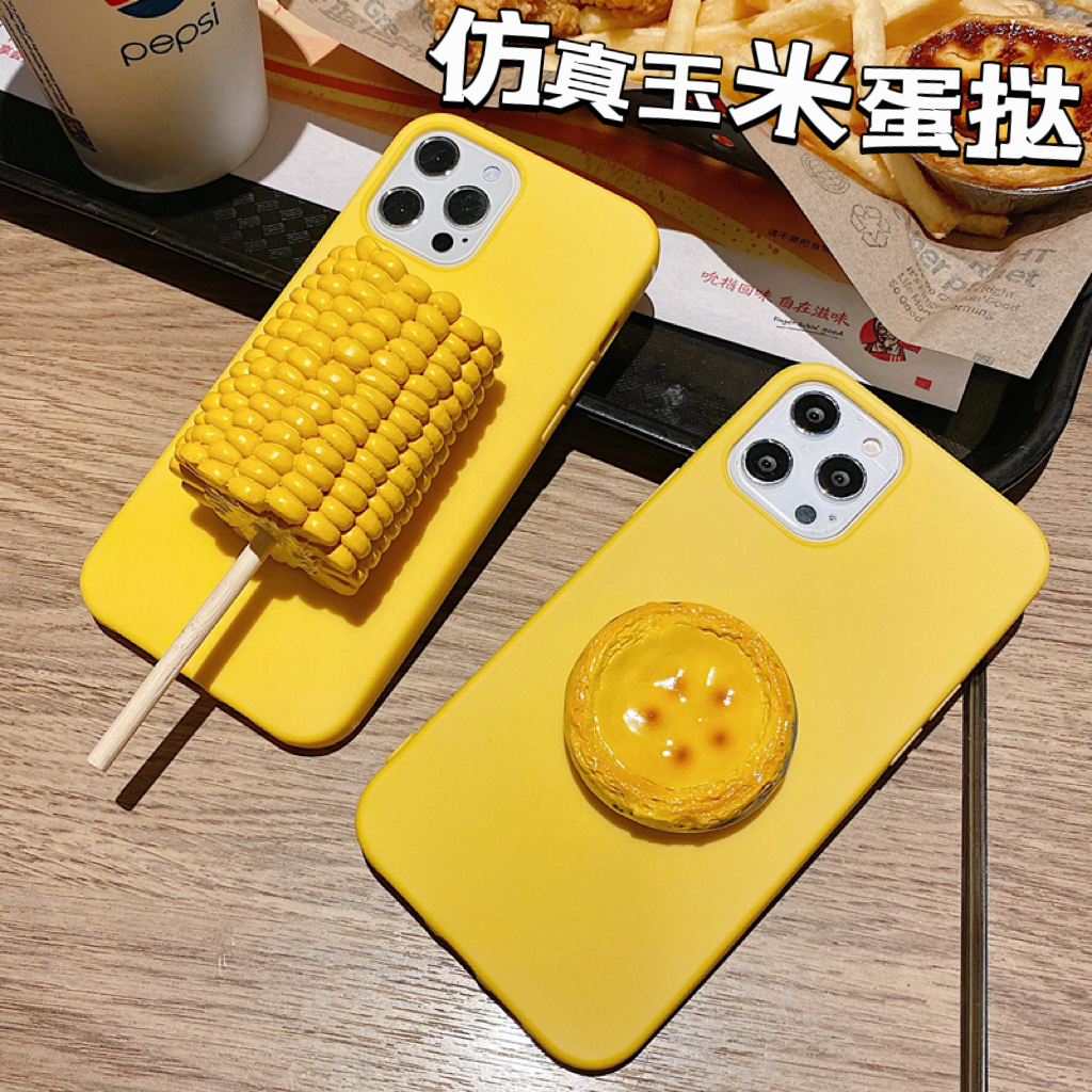 apple苹果14仿真玉米蛋挞手机壳