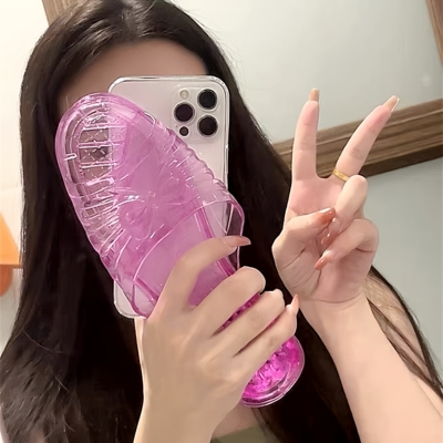 丑到爆的玉足水晶鞋秀恩爱手机壳