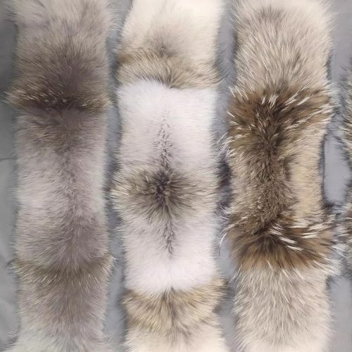 大鹅无毛领新款郊狼毛领定制单卖