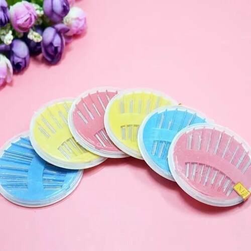 家用针线盒套装圆盘针盒绣花针缝衣针手缝针缝被子手工针十字绣针