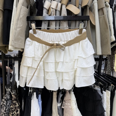 韩版甜美蓬蓬短款蛋糕半身裙