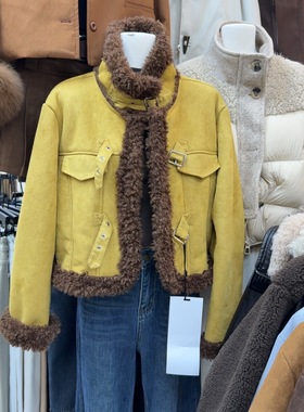 十三行现货2025冬季新款韩版时尚羊羔毛皮毛一体外套K68608W289