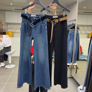 高腰显瘦微喇牛仔裤 时尚 女K68454W212 韩版 十三行现货2025秋冬新款