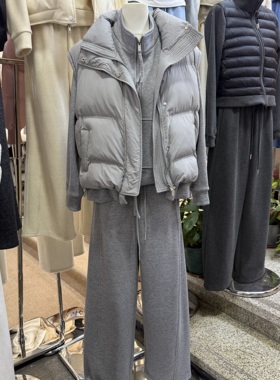 十三行拿货2025冬新款韩版棉服马甲休闲卫衣阔腿裤套装k68875w556