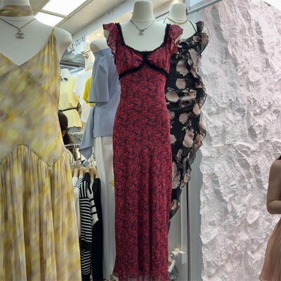 淑女气质花色显瘦百搭连衣裙女