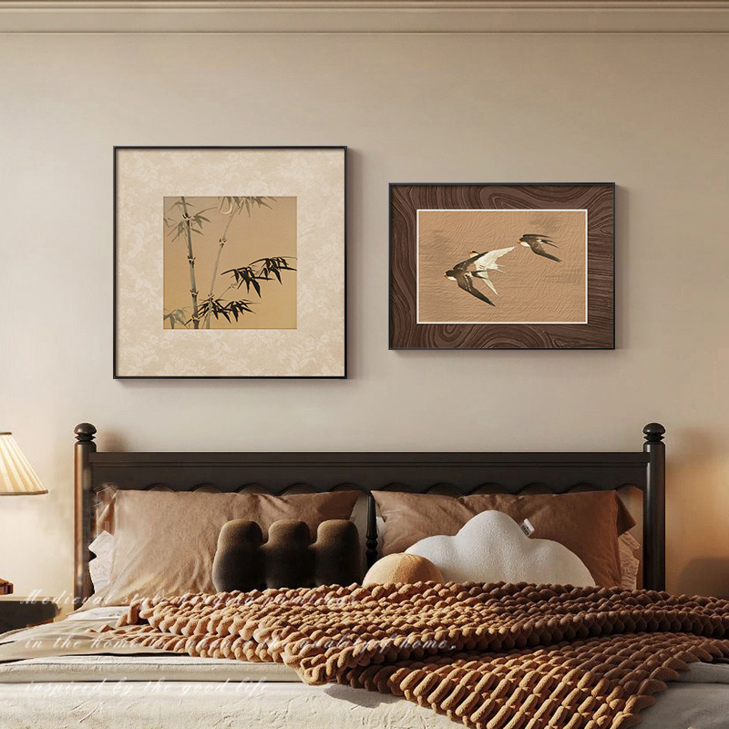 宋代美学主卧房间餐厅客厅装饰画