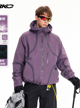 GRKC吉尔卡克牧野轻量棉服男款户外运动2024冬季保暖棉袄情侣外套
