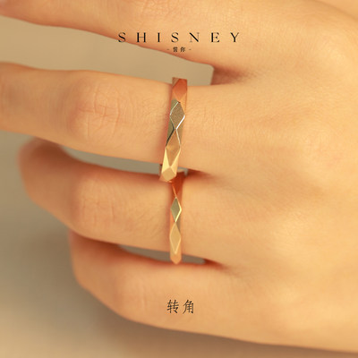 [咨询优惠] 转角 戒指指环培育钻石小众设计情侣对戒结婚银戒指