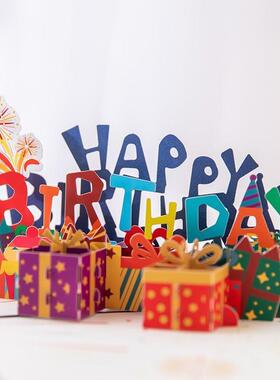 Birthday D greeting card couple anniversary children gift