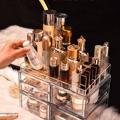 acrylic cosmetic box transparent clear make up organizer