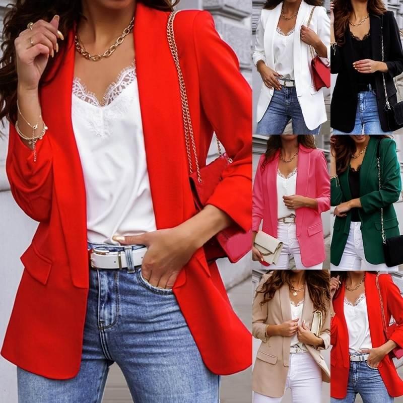 Blazer Jacket Office Ladies Blazers Work Coat suit for Women