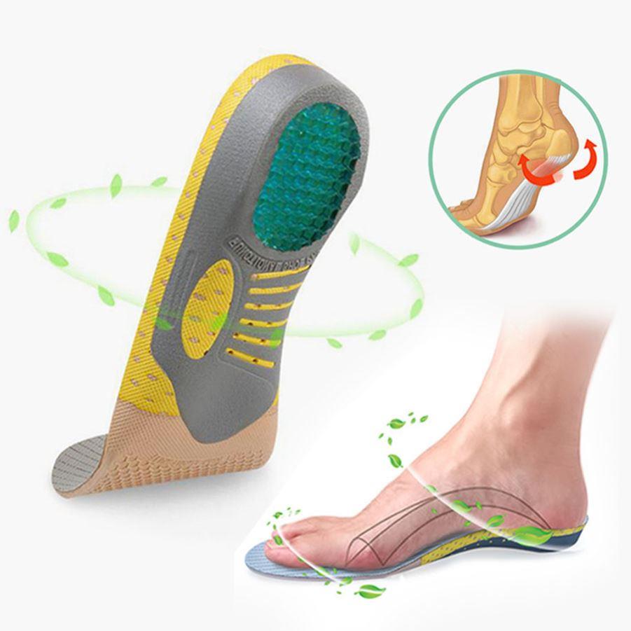 PVC Orthopedic Insoles Orthotics flat foot Health Sole Pad f