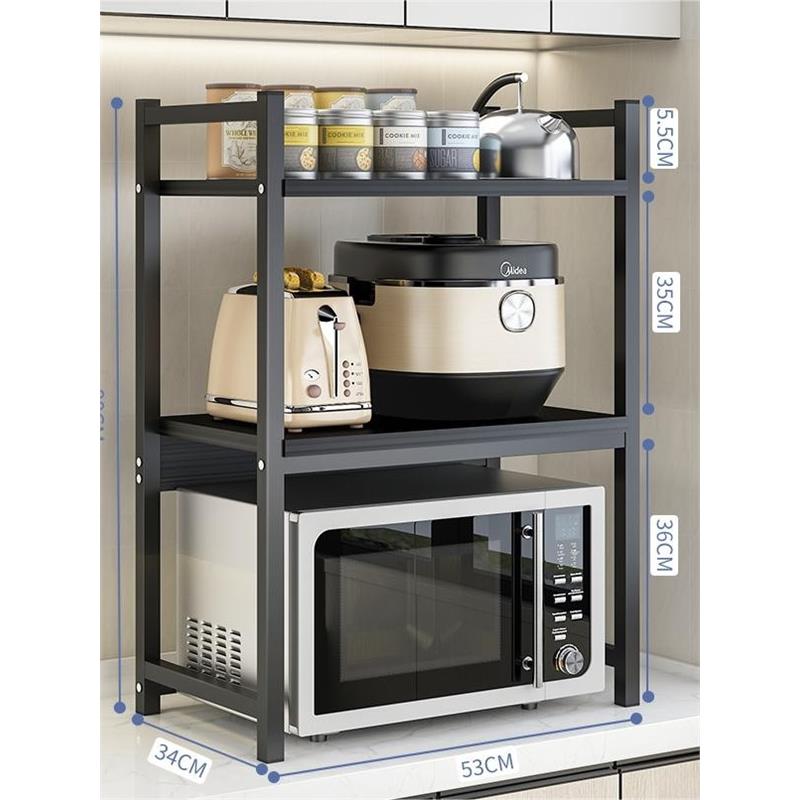 3-Tier toaster tray stand microwave oven rack Kitchen shelf