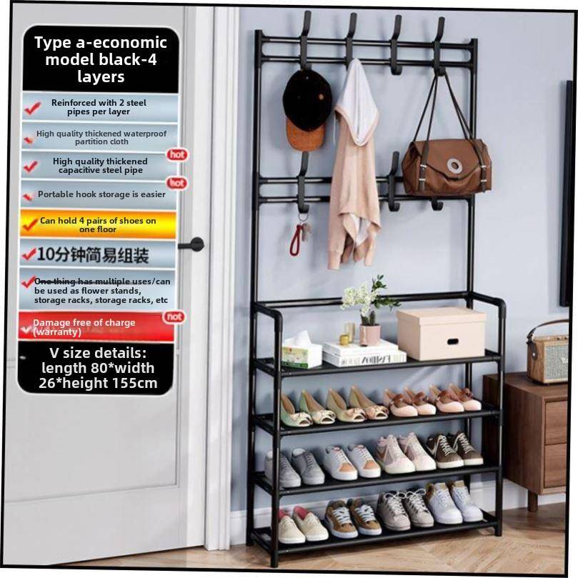 Shoe Rack Aluminum Metal Standing Shoe Rack DIY Shoes Shelf