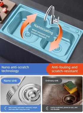 Stainless Steel Dual Sink,Handmade Undermount