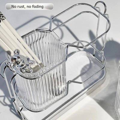 Wall Mounted Kitchen Cutlery Organizer Light Luxury Chopstic