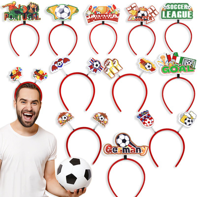 Football Dress Hairband Headdress European Cup Party Theme D