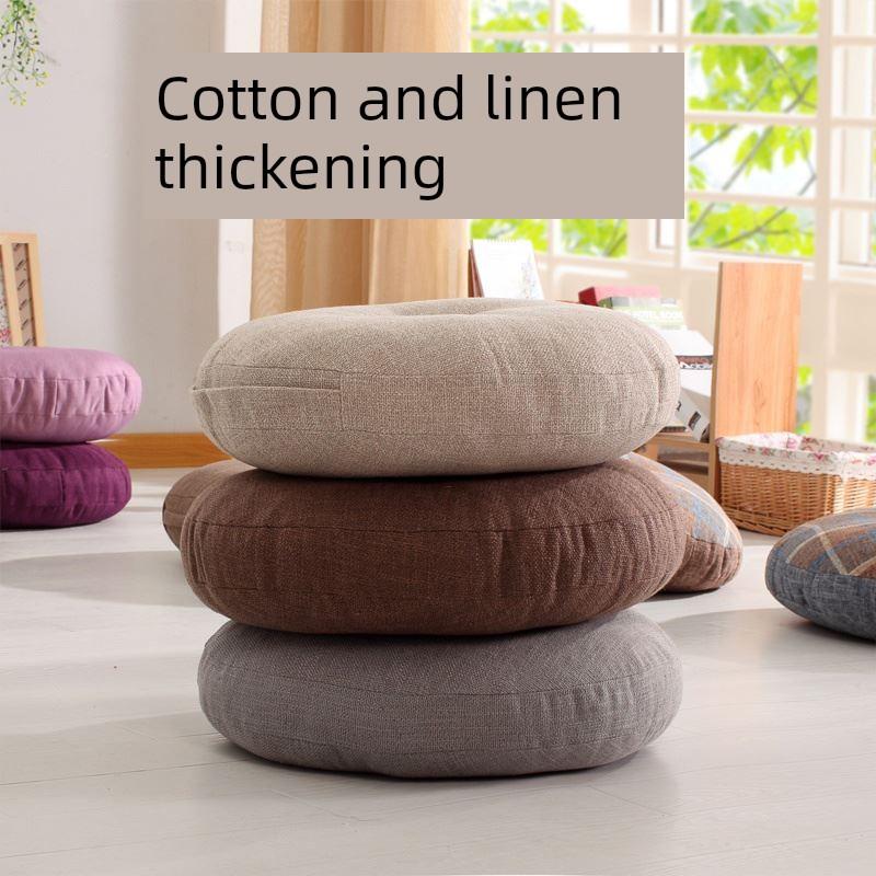 Small pumpkin ice flower velvet sofa round cushion pillow